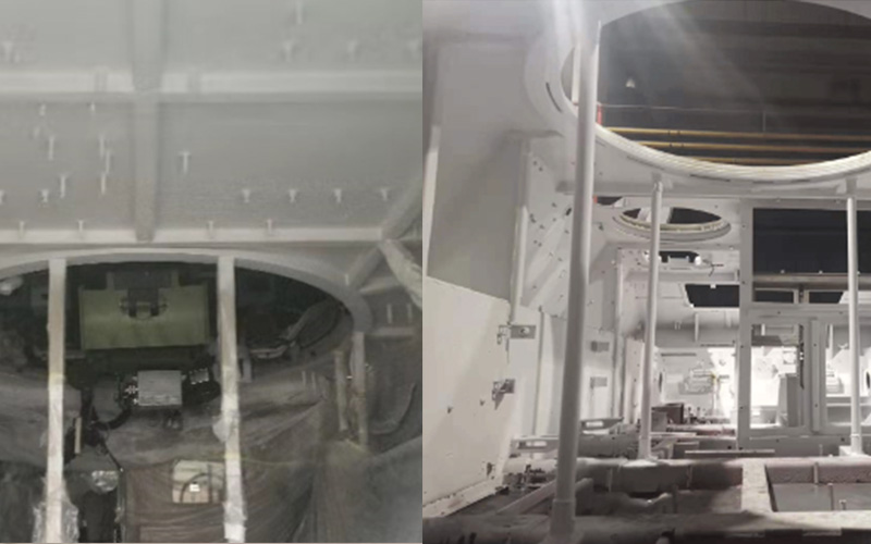 장갑차 선실의 단열재